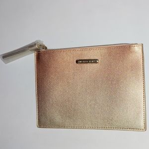 NWOT 🌟 MICHAEL KORS PEACH GOLD TASSEL LINED